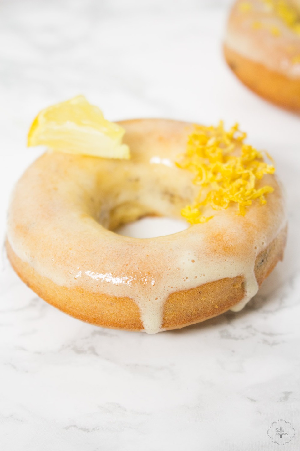 receta de donuts de limón con glaseado, al horno
