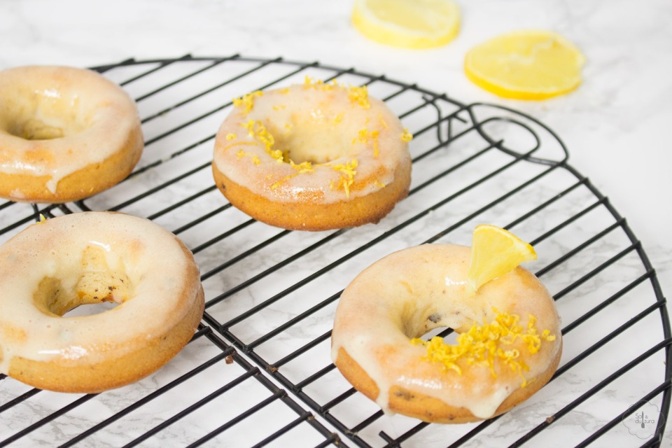 como hacer donuts de limón con glaseado saludable